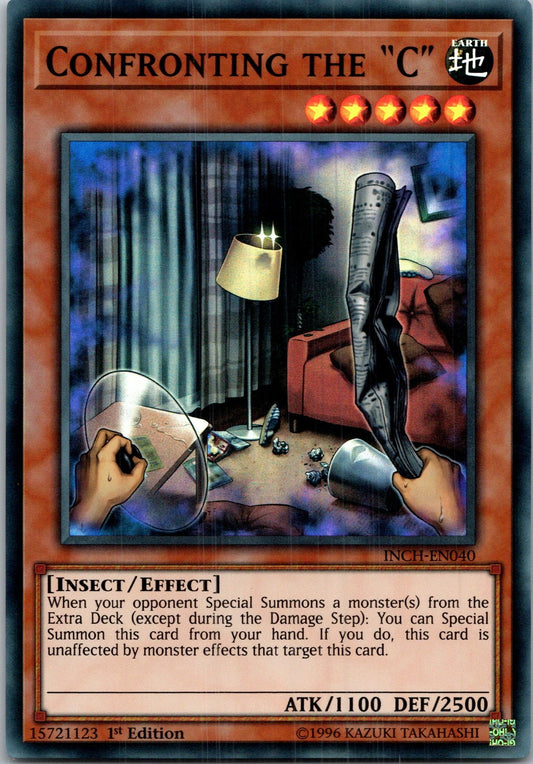 Yugioh Confronting the "C" INCH-EN040 1st Edition Super Rare NM