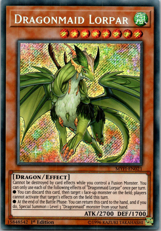 Yugioh Dragonmaid Lorpar MYFI-EN021 1st Edition Secret Rare NM
