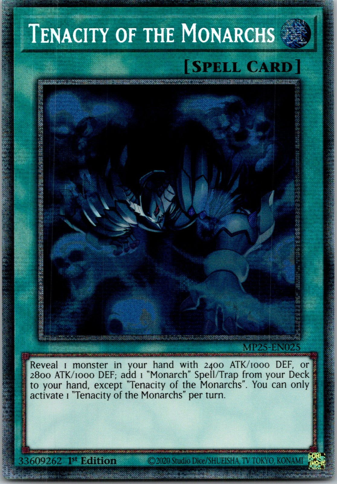 Yugioh Tenacity of the Monarchs MP25-EN025 1st Edition Starlight Rare NM