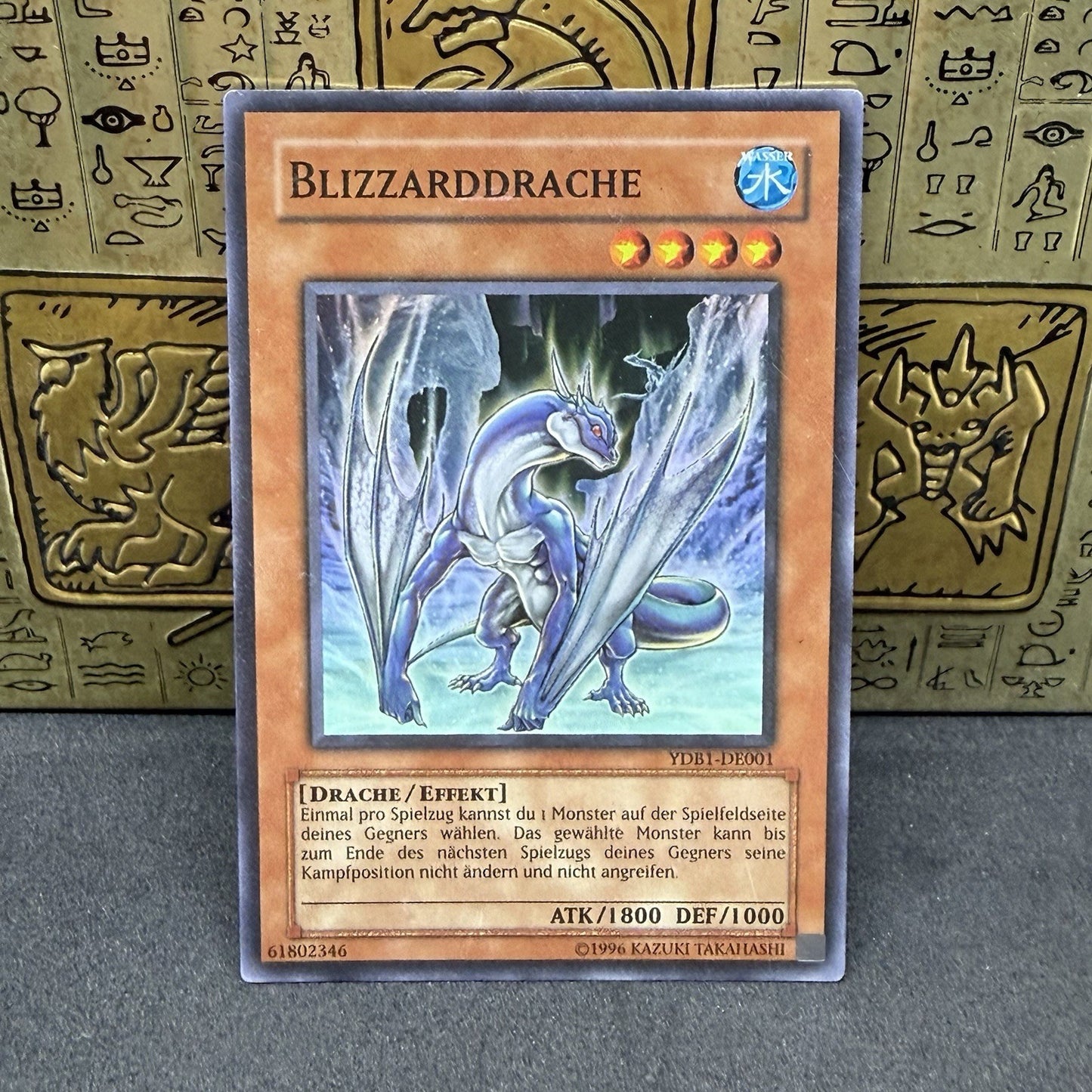 Yugioh Blizzard Dragon YDB1-EN001 Super Rare German DE001 LP