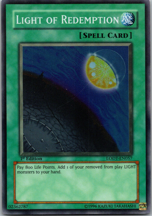 Yugioh Light of Redemption LODT-EN057 1st Edition Super Rare NM