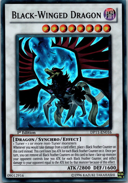 Yugioh Black-Winged Dragon DP11-EN016 1st Edition Super Rare NM