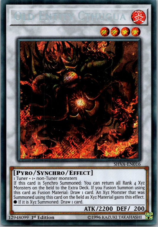 Yugioh Old Entity Cthugua SHVA-EN016 1st Edition Secret Rare NM