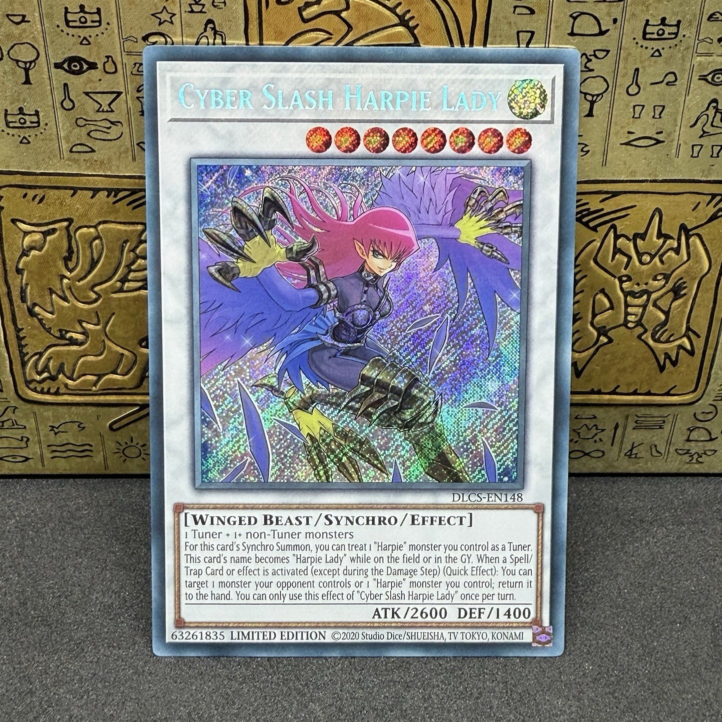 Yugioh Cyber Slash Harpie Lady DLCS-EN148 Limited Edition Secret Rare NM