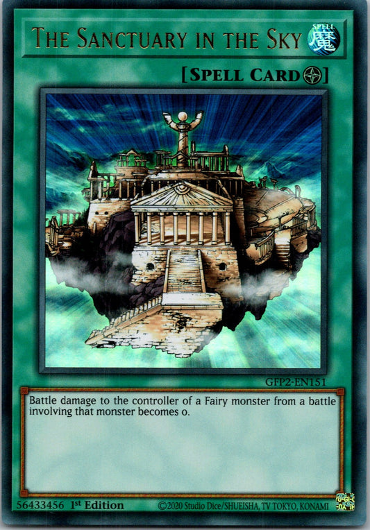 Yugioh The Sanctuary in the Sky GFP2-EN151 1st Edition Ultra Rare NM