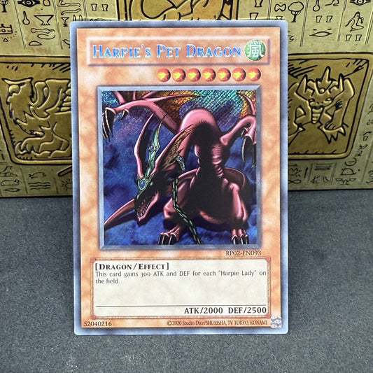 Yugioh Harpie’s Pet Dragon RP02-EN093 Secret Rare NM/M