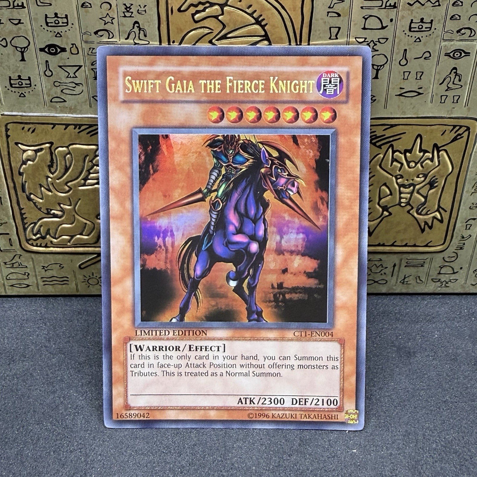 Yugioh Swift Gaia The Fierce Knight CT1-EN004 Misprint Super Rare NM