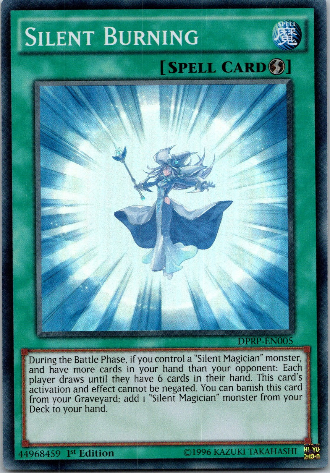 Yugioh Silent Burning DPRP-EN005 1st Edition Super Rare NM
