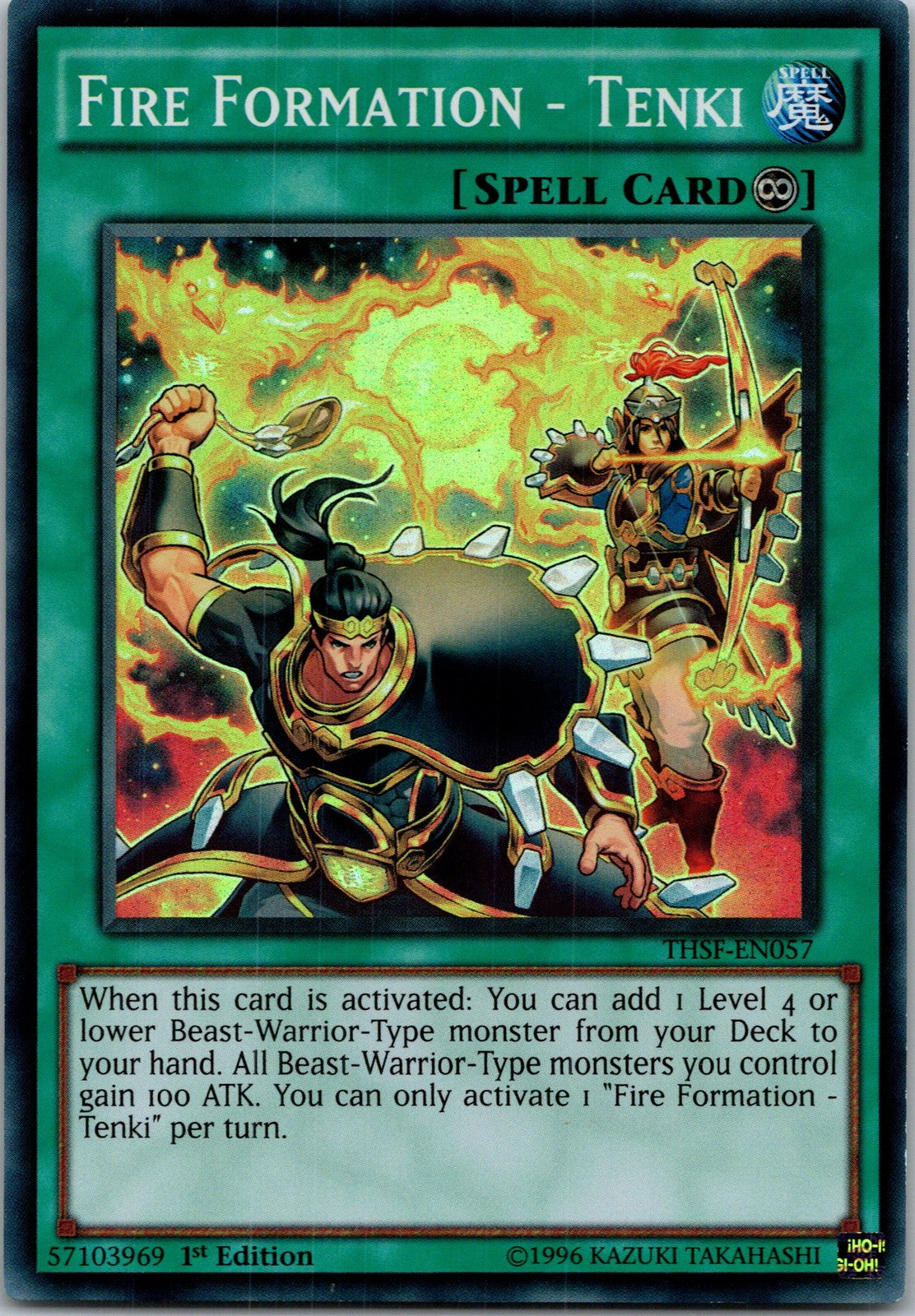 Yugioh Fire Formation - Tenki THSF-EN057 1st Edition Super Rare NM
