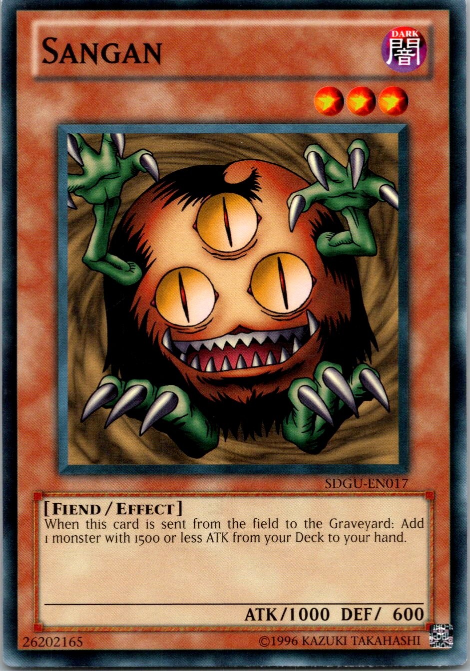 Yugioh Sangan SDGU-EN017 Common NM