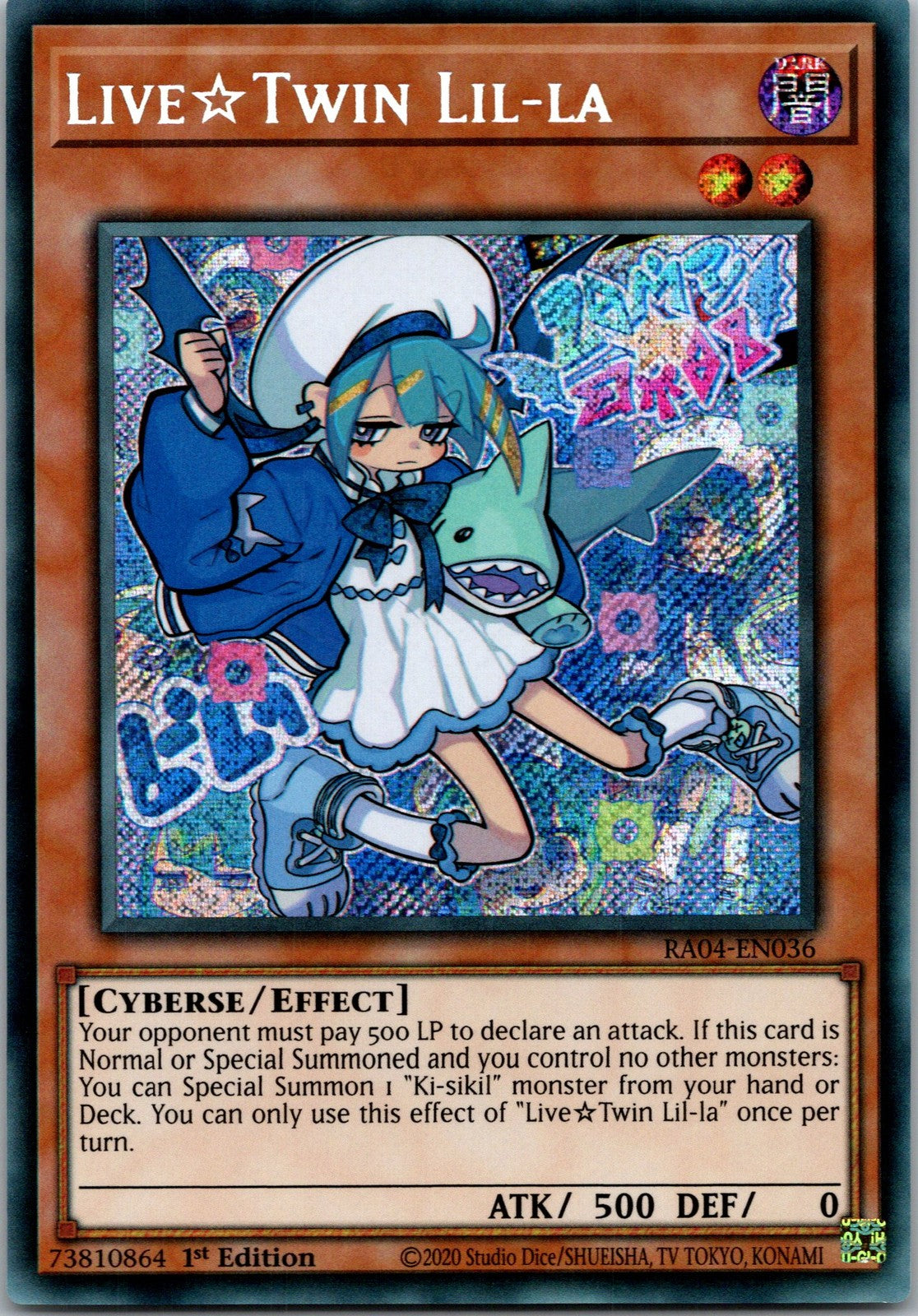 Yugioh Live Twin Lil-la RA04-EN036 1st Edition Secret Rare NM