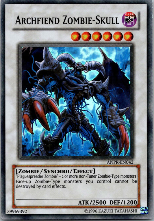 Yugioh Archfiend Zombie-Skull ANPR-EN042 Super Rare NM