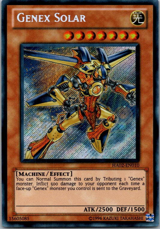 Yugioh Genex Solar HA02-EN010 Secret Rare NM