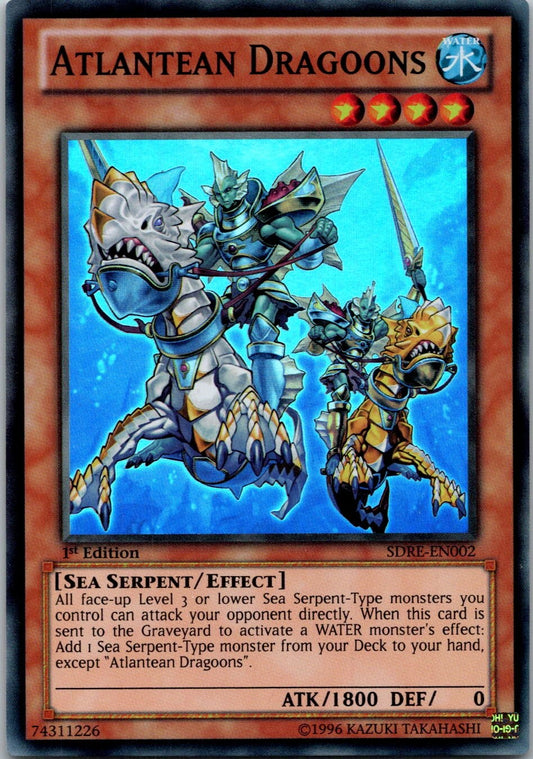 Yugioh Atlantean Dragoons RA03-EN006 1st Edition Super Rare NM