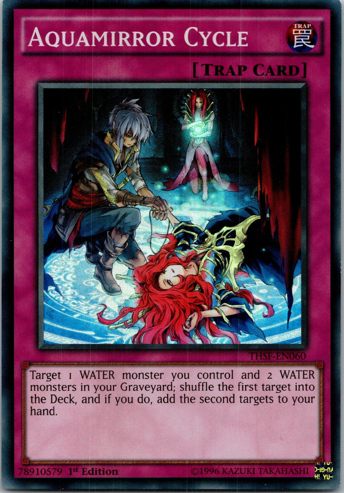 Yugioh Aquamirror Cycle THSF-EN060 1st Edition Super Rare NM