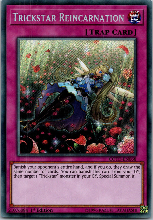 Yugioh Trickstar Reincarnation COTD-EN068 1st Edition Secret Rare NM