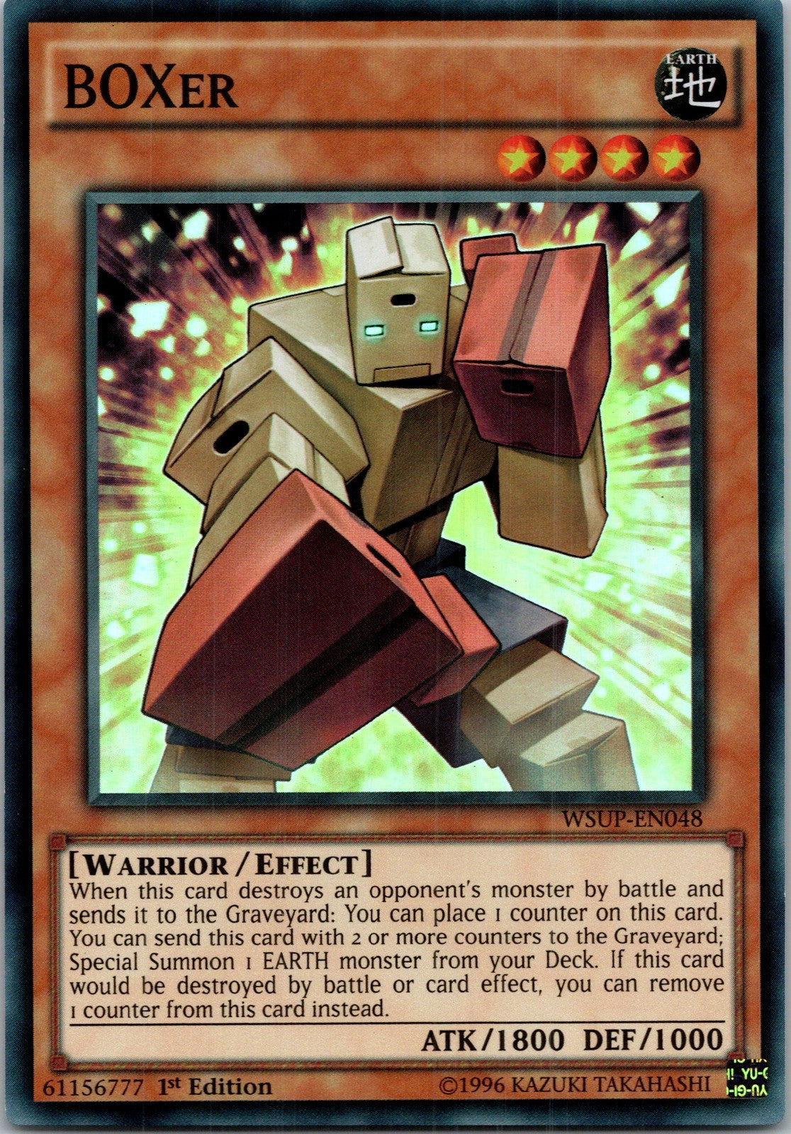 Yugioh BOXer WSUP-EN048 1st Edition Super Rare NM