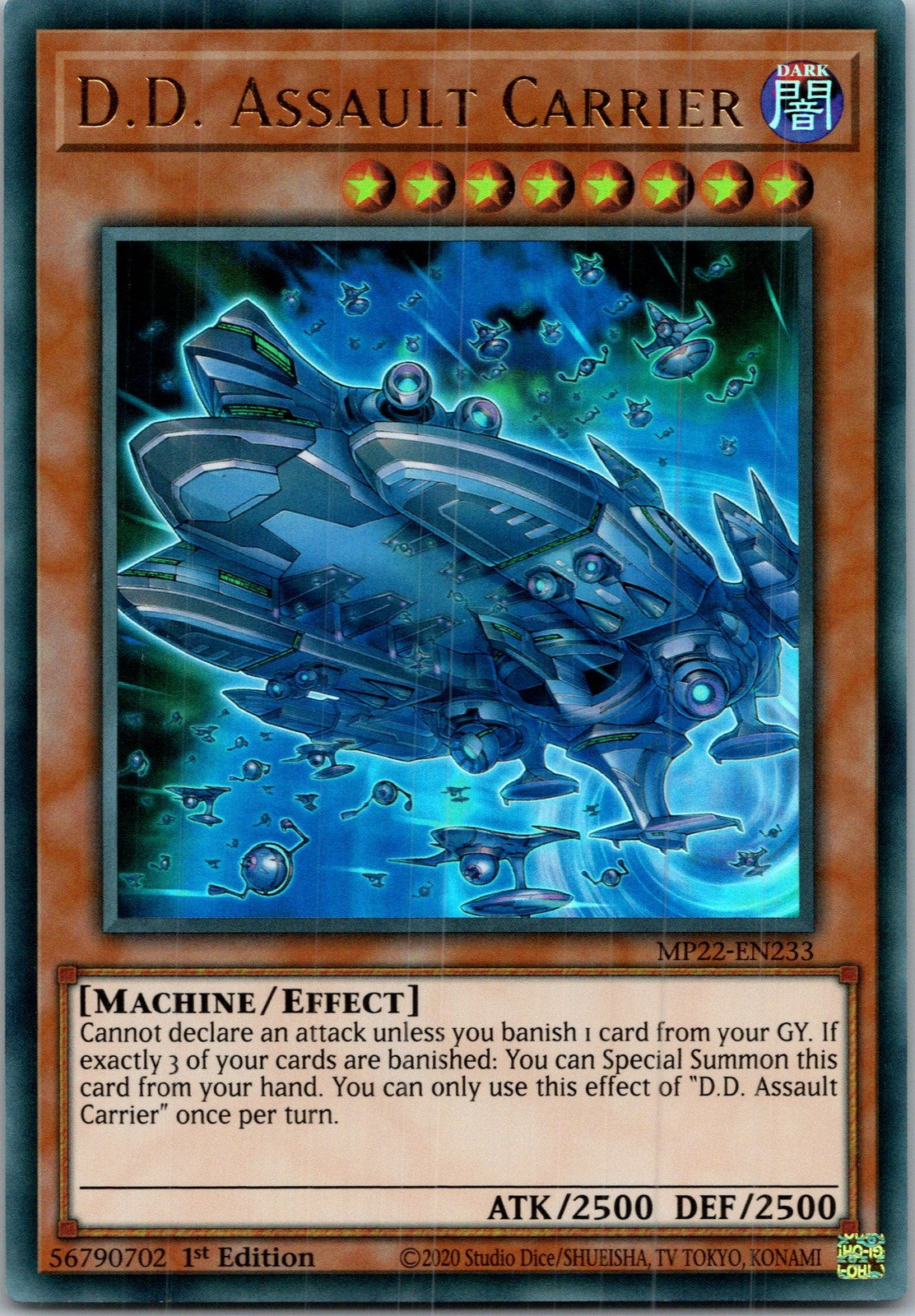 Yugioh D.D. Assault Carrier MP22-EN233 1st Edition Ultra Rare NM