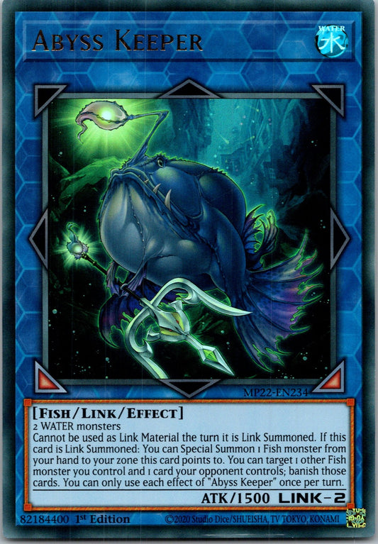 Yugioh Abyss Keeper MP22-EN234 1st Edition Ultra Rare NM