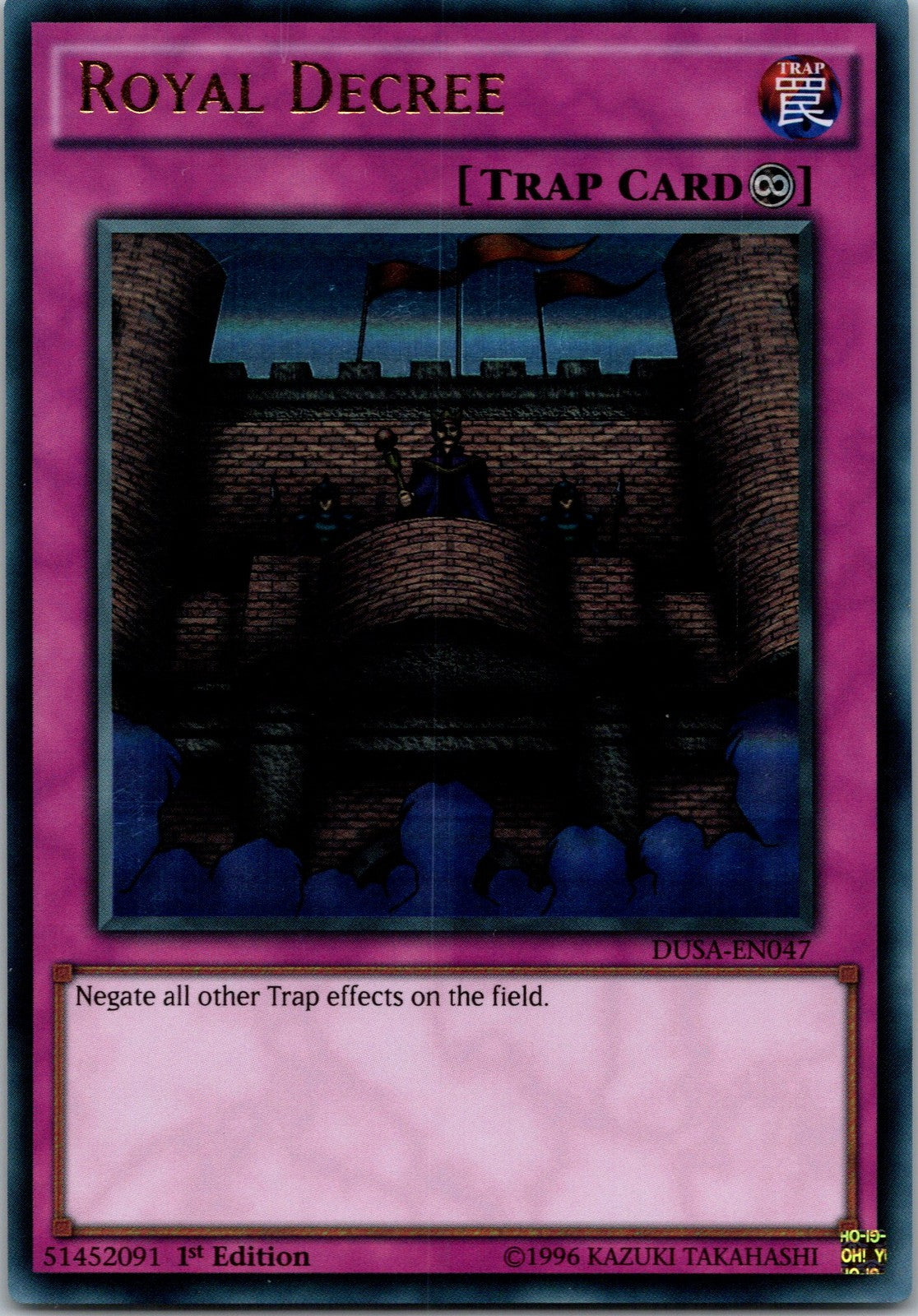 Yugioh Royal Decree DUSA-EN047 1st Edition Ultra Rare NM