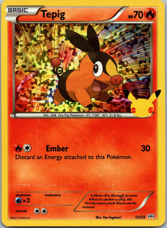 Pokemon Tepig Holo - 13/25 013/025 Promo NM