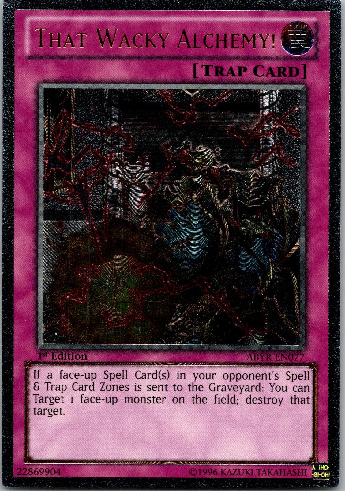 Yugioh That Wacky Alchemy! ABYR-EN077 1st Edition Ultimate Rare NM