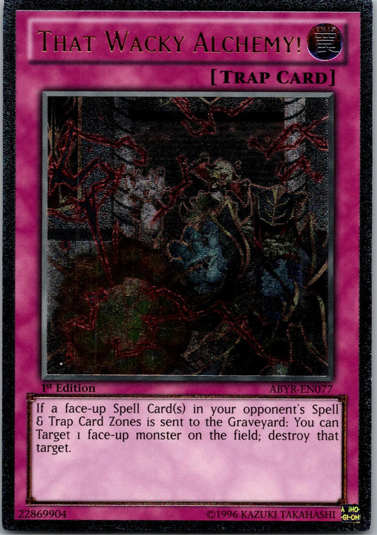 Yugioh That Wacky Alchemy! ABYR-EN077 1st Edition Ultimate Rare NM