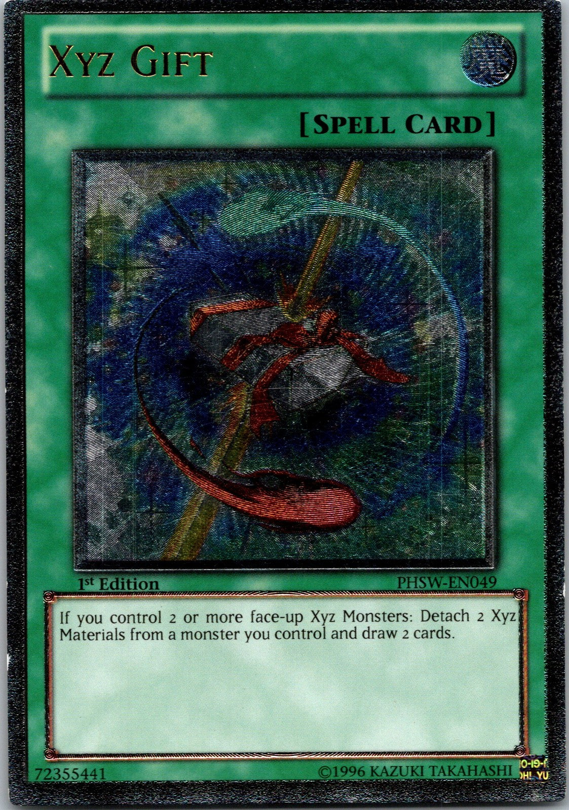 Yugioh Xyz Gift PHSW-EN049 1st Edition Ultimate Rare NM