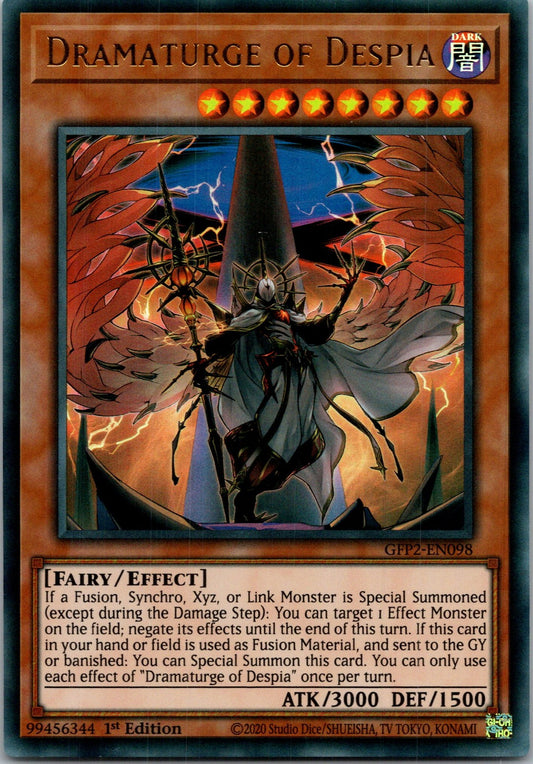 Yugioh Dramaturge of Despia GFP2-EN098 1st Edition Ultra Rare NM