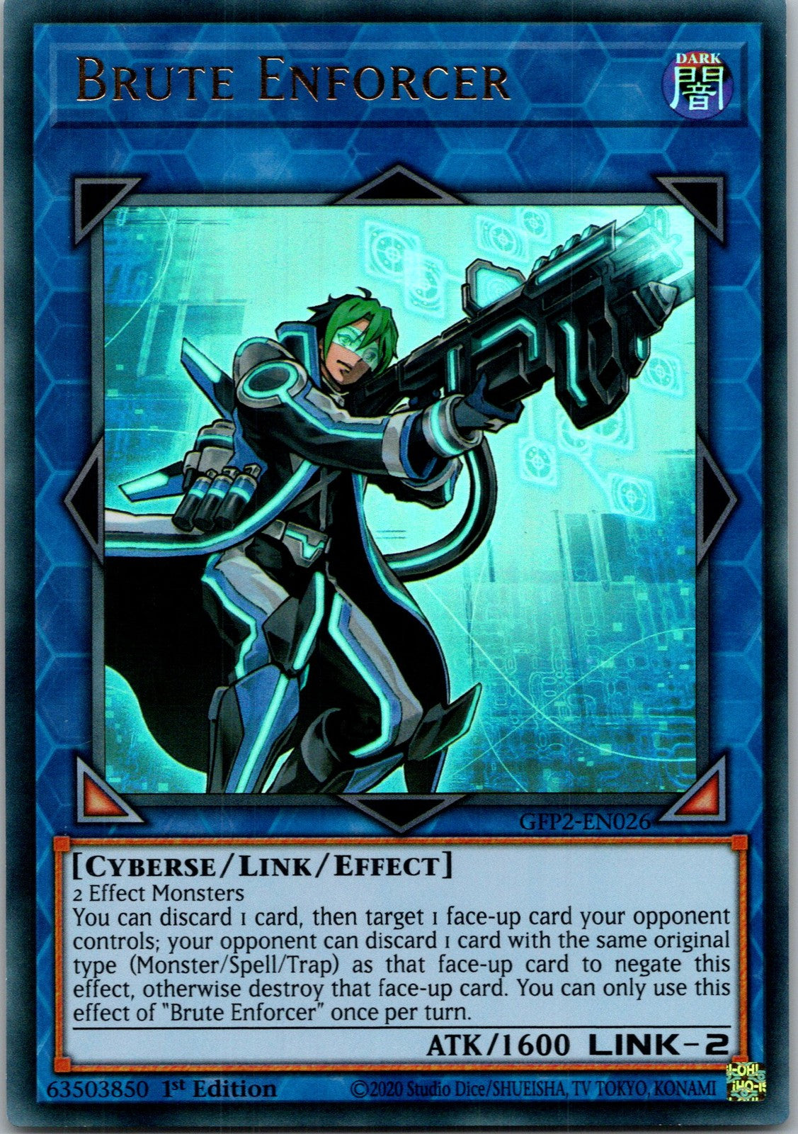 Yugioh Brute Enforcer GFP2-EN026 1st Edition Ultra Rare NM
