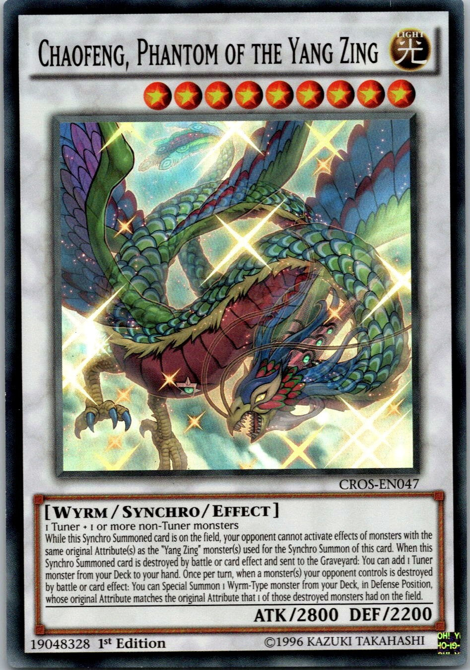 Yugioh Chaofeng, Phantom of the Yang Zing CROS-EN047 1st Edition Super Rare NM