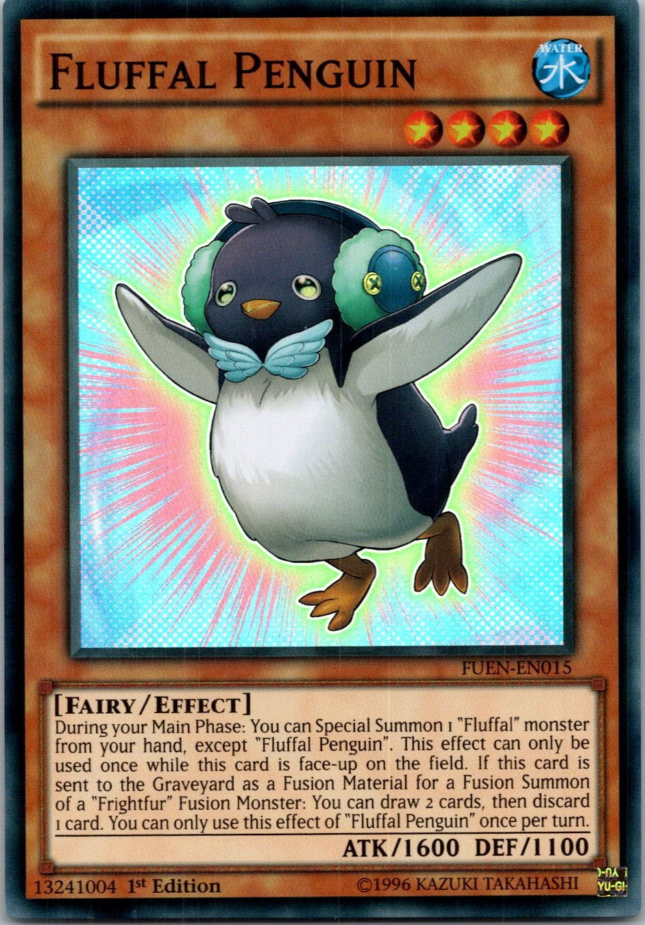 Yugioh Fluffal Penguin FUEN-EN015 1st Edition Super Rare NM