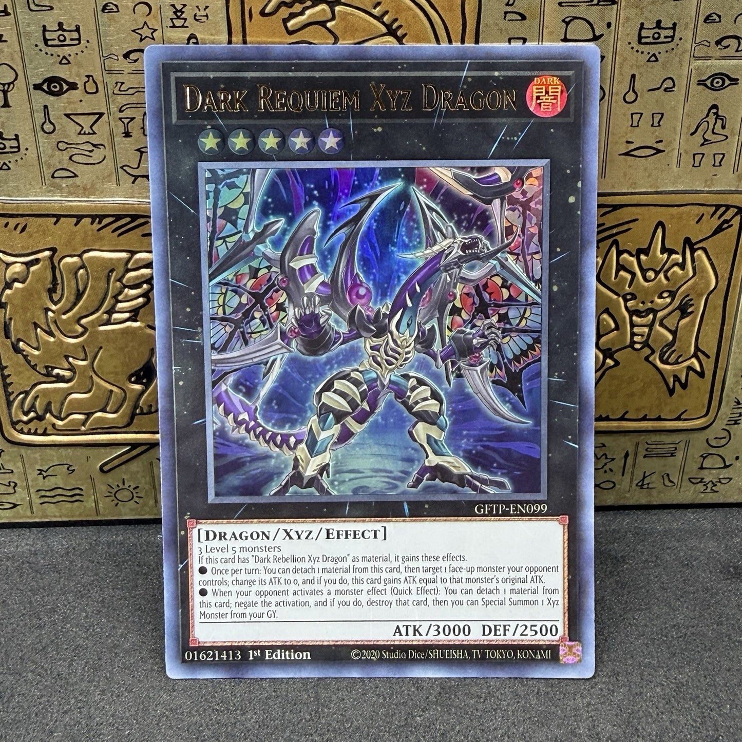 Yugioh Dark Requiem XYZ Dragon GFTP-EN099 Ultra Rare 1st Edition NM