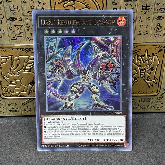 Yugioh Dark Requiem XYZ Dragon GFTP-EN099 Ultra Rare 1st Edition NM