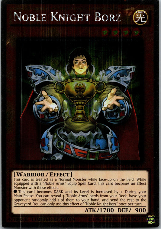 Yugioh Noble Knight Borz NKRT-EN009 Limited Edition Platinum Rare NM