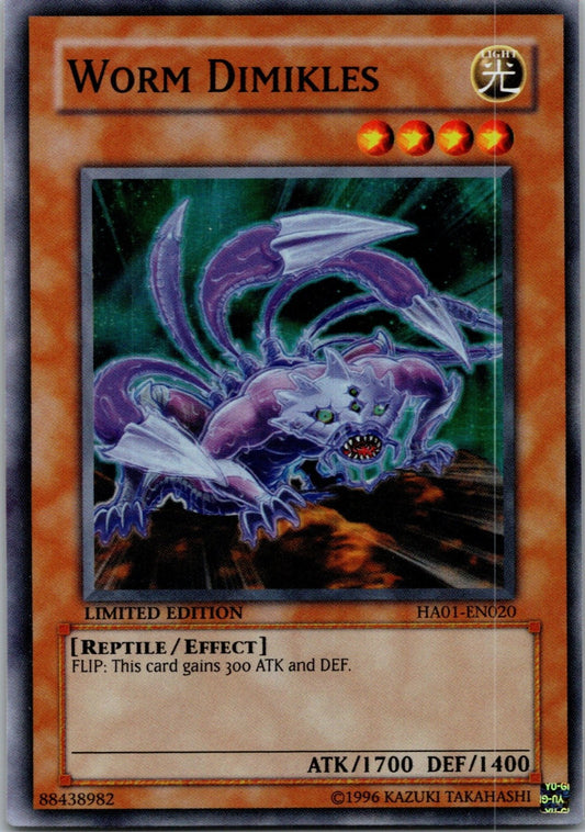 Yugioh Worm Dimikles HA01-EN020 Limited Edition Super Rare NM