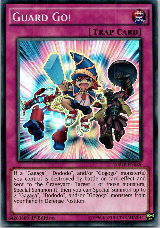 Yugioh Guard Go! WSUP-EN029 1st Edition Super Rare NM