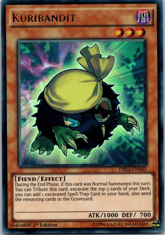Yugioh Kuribandit DRL3-EN042 1st Edition Ultra Rare NM