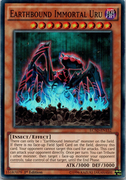 Yugioh Earthbound Immortal Uru LC5D-EN152 1st Edition Super Rare NM