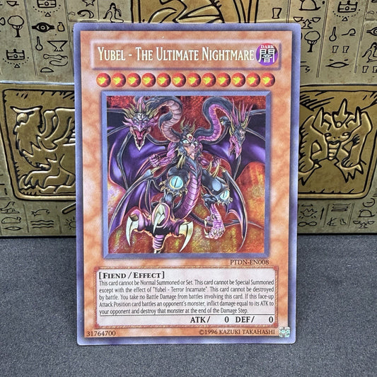 Yugioh Yubel - The Ultimate Nightmare PTDN-EN008 Secret Rare NM
