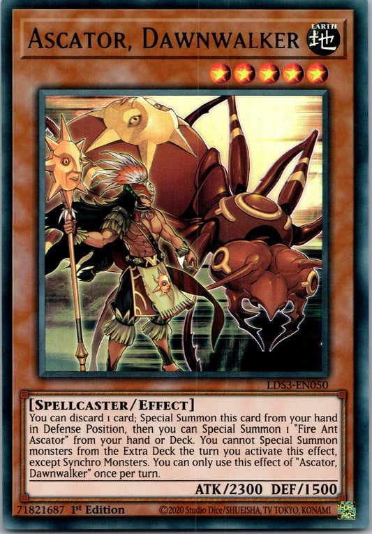 Yugioh Ascator, Dawnwalker (Blue) LDS3-EN050 1st Edition Ultra Rare NM