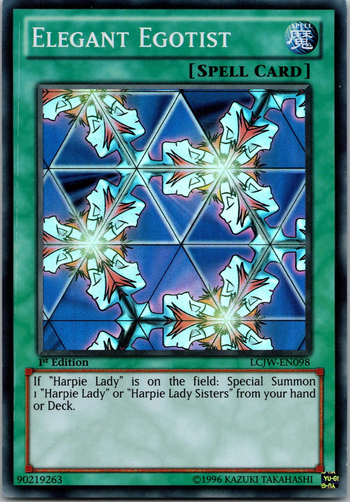 Yugioh Elegant Egotist LCJW-EN098 1st Edition Super Rare NM