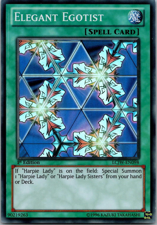 Yugioh Elegant Egotist LCJW-EN098 1st Edition Super Rare NM