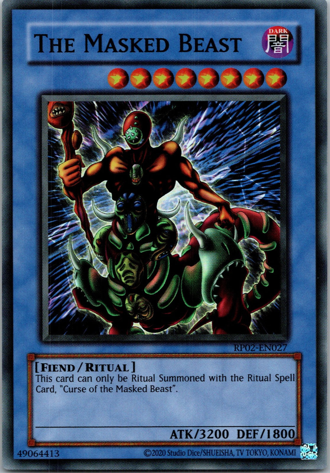 Yugioh The Masked Beast RP02-EN027 Super Rare NM