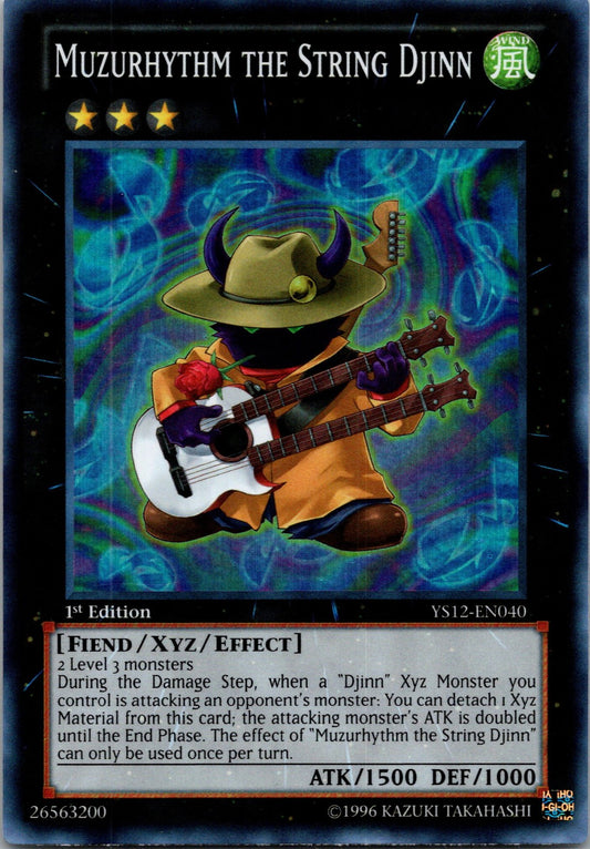 Yugioh Muzurhythm the String Djinn YS12-EN040 1st Edition Super Rare NM