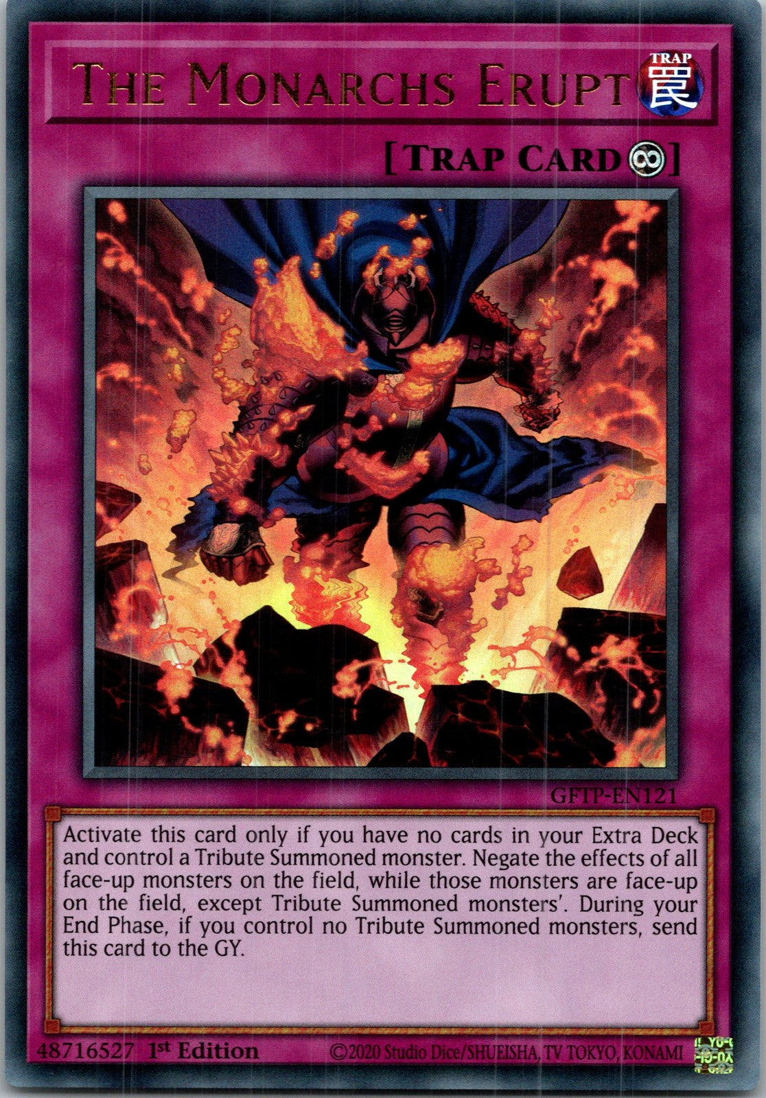 Yugioh The Monarchs Erupt GFTP-EN121 1st Edition Ultra Rare NM