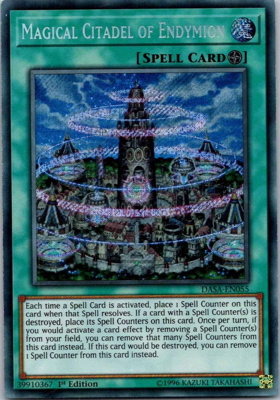 Yugioh Magical Citadel of Endymion DASA-EN055 1st Edition Secret Rare NM