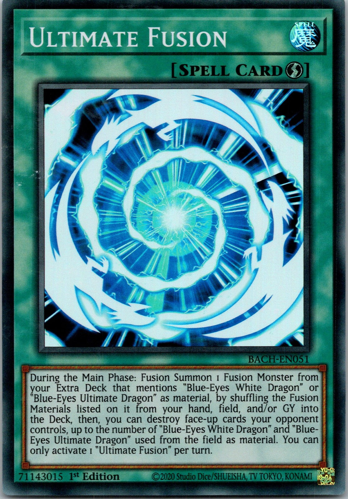 Yugioh Ultimate Fusion BACH-EN051 1st Edition Super Rare NM
