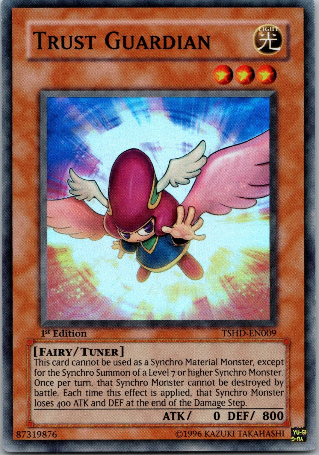 Yugioh Trust Guardian TSHD-EN009 1st Edition Super Rare NM