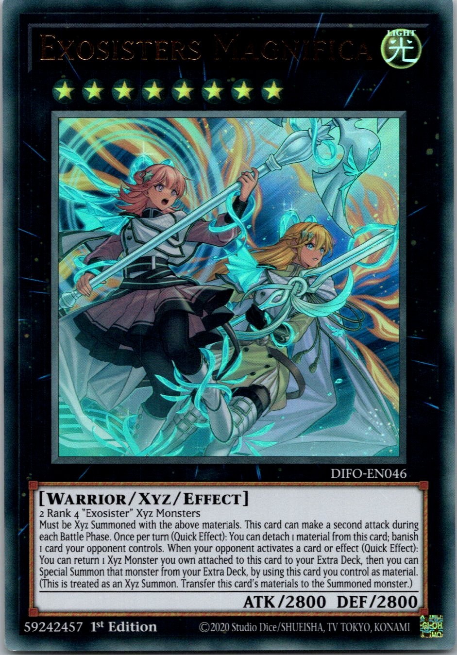 Yugioh Exosisters Magnifica DIFO-EN046 1st Edition Ultra Rare NM